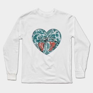 Two Wolf Heads Long Sleeve T-Shirt